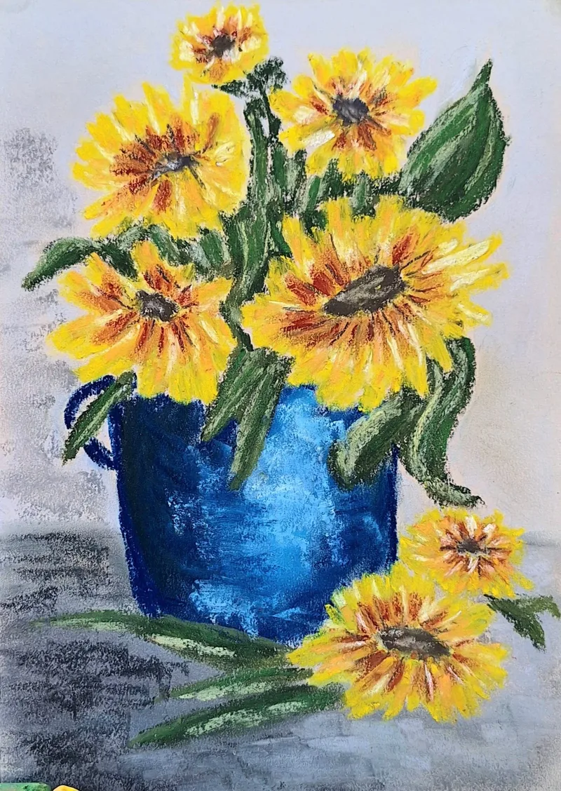 Sonnenblumen in Vase